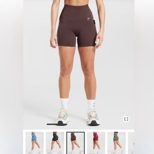 Gymshark brown pocket shorts